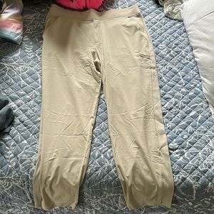 Athleta Brooklyn Pants 16 EUC Light Tan